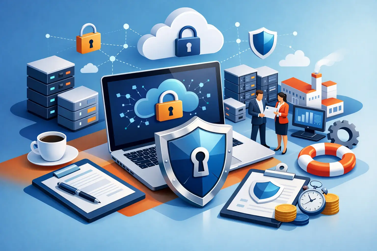 Cyberversicherung Betriebsunterbrechung absichern