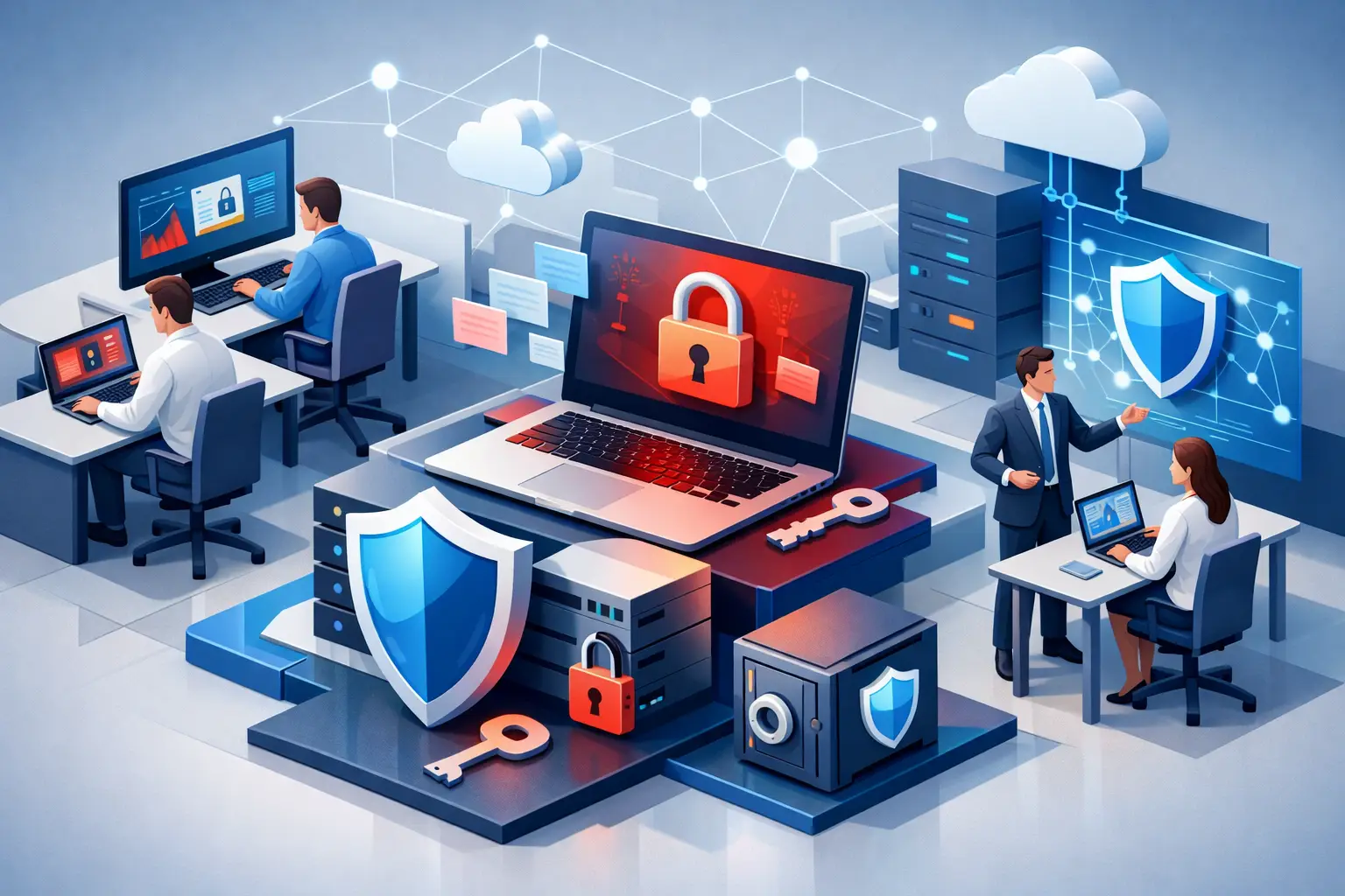 Unterstützung bei Ransomware-Angriffen für Unternehmen