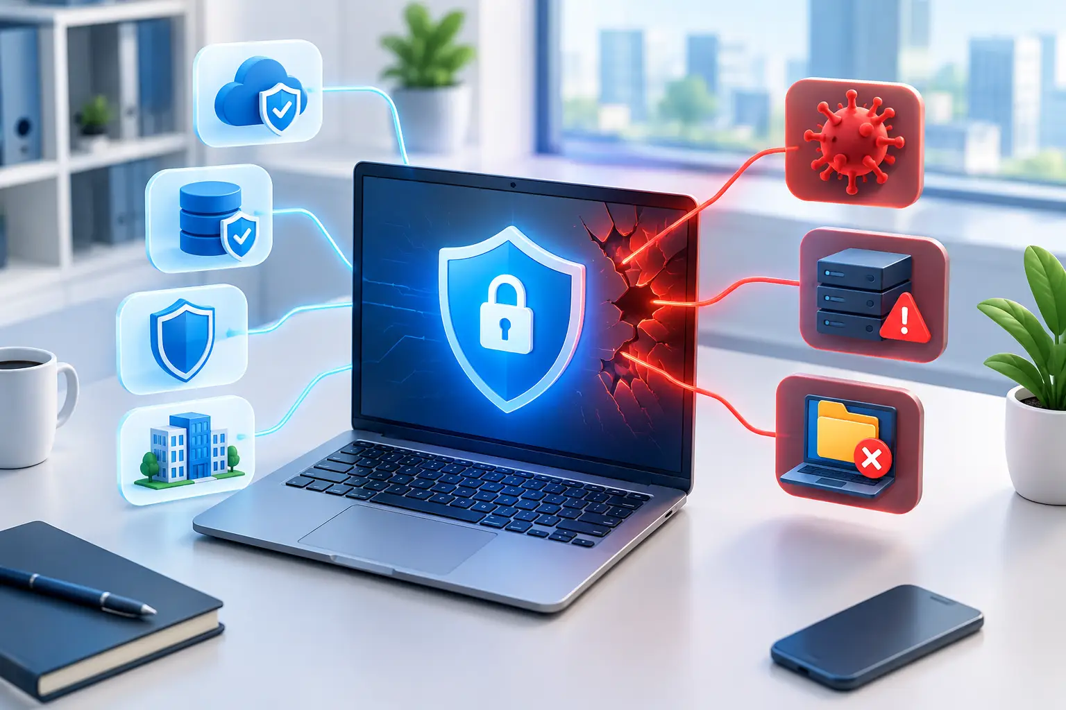 Wie hoch sind Schäden durch Cyberangriffe? Beispiele